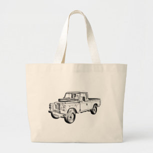 Grand Tote Bag Land Rover 1971 prennent l'illustration de camion