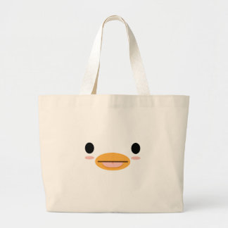 Grand Tote Bag Langue du canard de Kawaii "Trop mignonne pour êtr