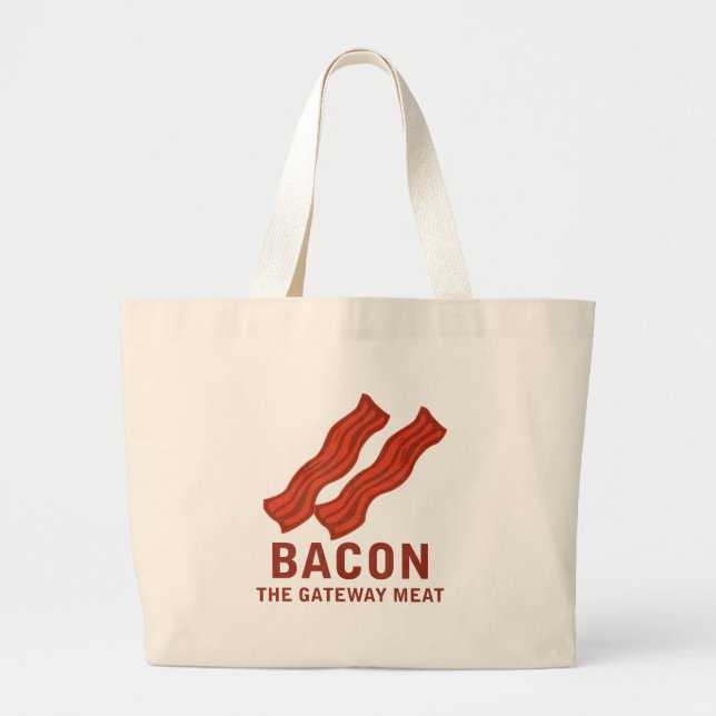 Grand Tote Bag Lard, la viande de passage (Devant)