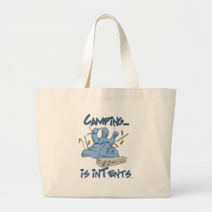 Grand Tote Bag Le camping est l'intention