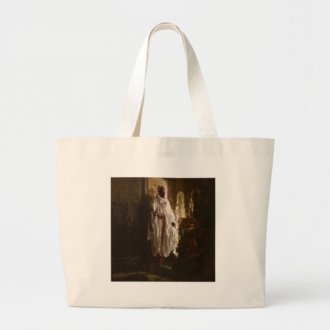 Grand Tote Bag Le chef maure de l'art africain (Devant)