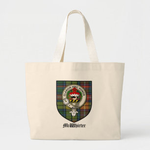 Grand Tote Bag Le clan de McWhirter Crest le tartan d'insigne