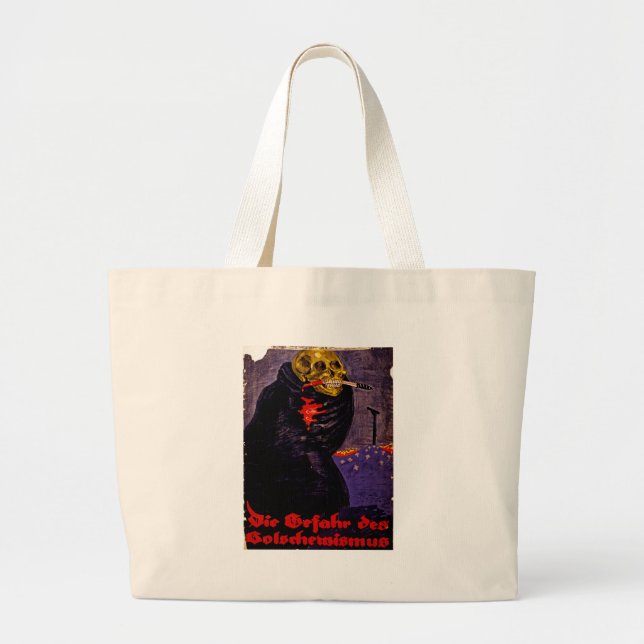 Grand Tote Bag Le danger du bolchevisme (Devant)