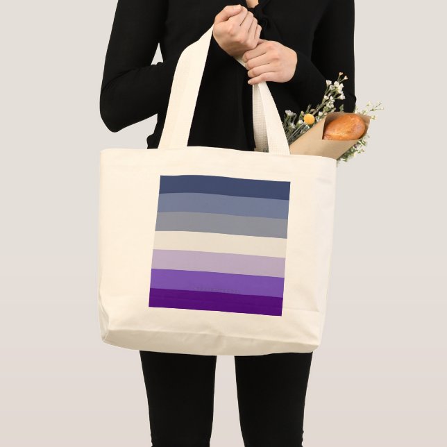 Grand Tote Bag Le drapeau de la fierté lesbienne butch de Slipper (Devant (produit))