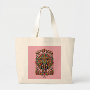 Grand Tote Bag Le Géant Douce : Conception Artistique d'Éléphant