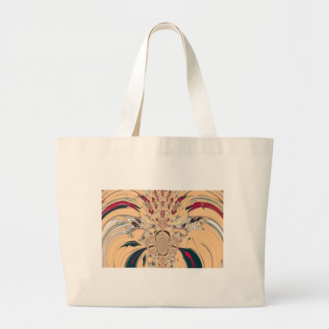 Grand Tote Bag Le Kaleidoscope Africain Vibrant : Un Plaisir Pais (Devant)