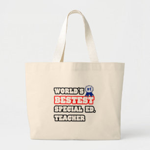 Grand Tote Bag Le meilleur Ed spécial du monde. Professeur
