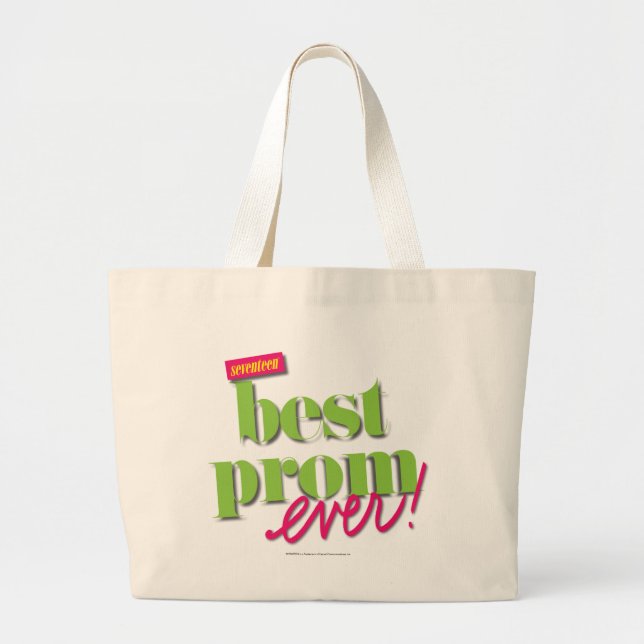 Grand Tote Bag Le meilleur vert de bal d'étudiants jamais - (Devant)