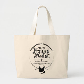 Grand Tote Bag Le noeud brouillon - Fourre-tout du marché