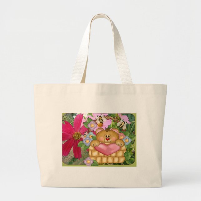 Grand Tote Bag Le ressort est dans le ciel (Devant)