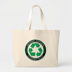 Grand Tote Bag Le vert allant réutilisent le Connecticut
