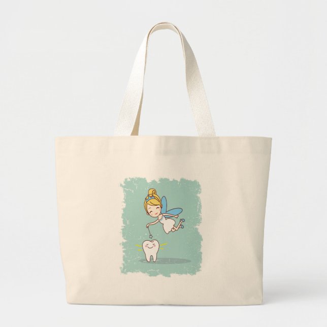 Grand Tote Bag Le vingt-huitième février - jour de fée de dent (Devant)