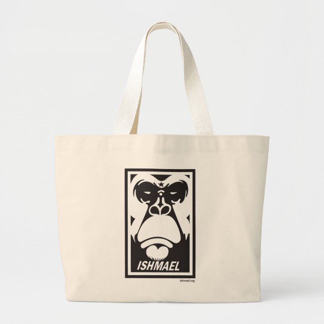 Grand Tote Bag Le visage d'Ismaël (Devant)