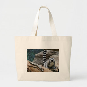 Grand Tote Bag Lémur coupé la queue par anneau