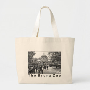 Grand Tote Bag L'entrée de zoo de Bronx