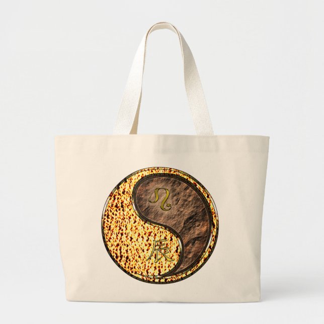 Grand Tote Bag Leo & Earth Dragon (Devant)