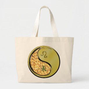 Grand Tote Bag Leo et chèvre métallique