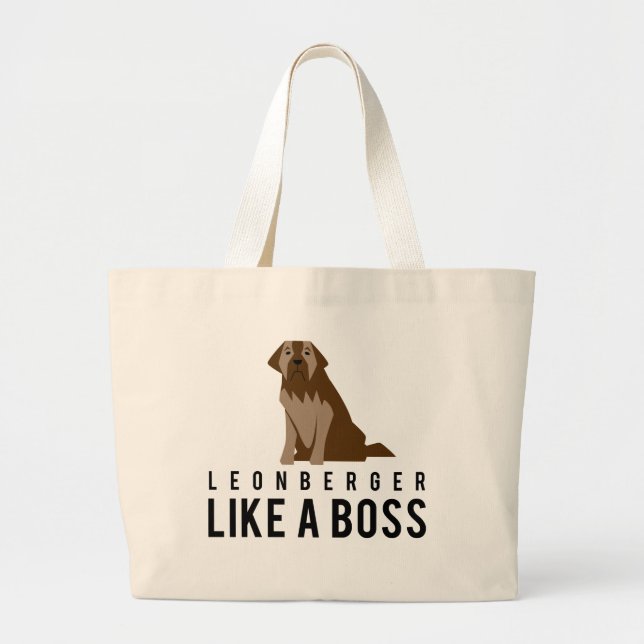 Grand Tote Bag Leonberger, comme un patron (Devant)