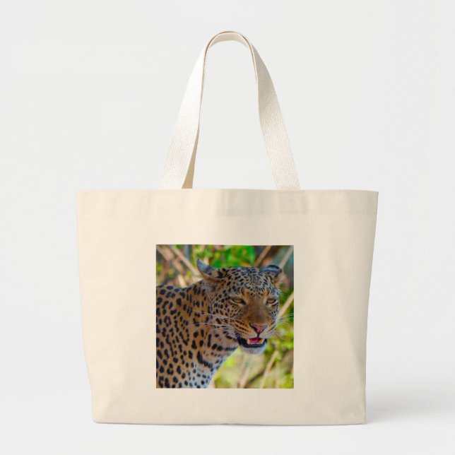 Grand Tote Bag Leopard tacheté (Devant)