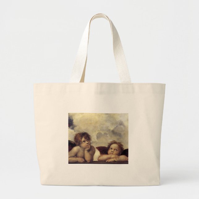 Grand Tote Bag Les anges de Raphaël (Devant)