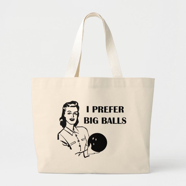 Grand Tote Bag Les dames drôles roulant je préfère de grandes (Devant)