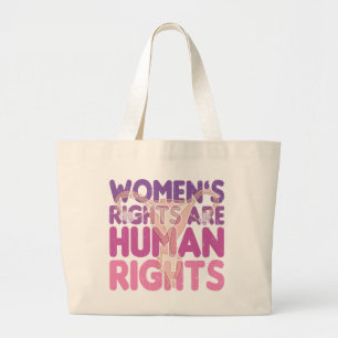 Grand Tote Bag Les droits de la femme sont des droits de l'homme 
