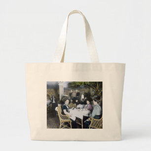 Grand Tote Bag Les ęrs passagers de classe de RMS Titanic