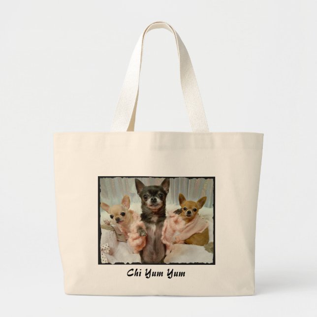 Grand Tote Bag Les filles veulent juste faire des emplettes (Devant)