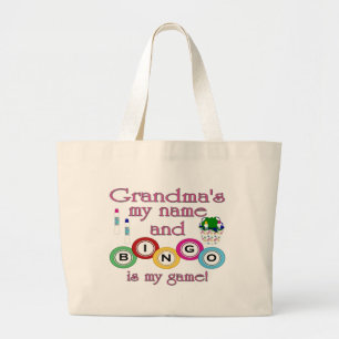 Grand Tote Bag Les grand-mamans mon bingo-test nommé est mon jeu