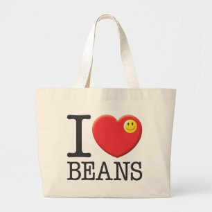 Grand Tote Bag Les haricots, mangent