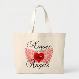 Grand Tote Bag Les infirmières sont les vrais anges