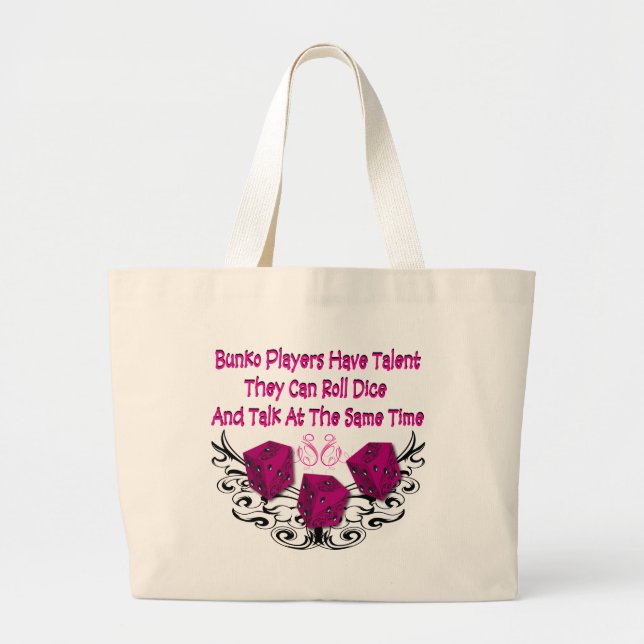 Grand Tote Bag Les joueurs de Bunko ont le talent (Devant)