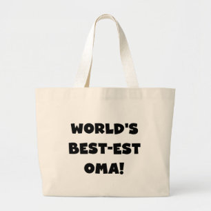 Grand Tote Bag Les meilleurs cadeaux Oma Noir ou Blanc du monde