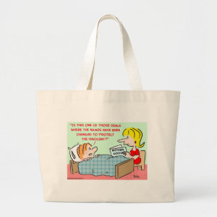 Grand Tote Bag les noms changés protègent l'oie de mère innoce