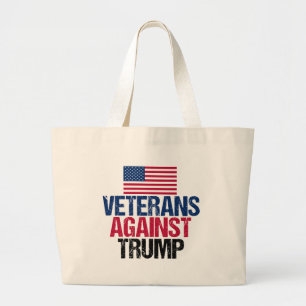 Grand Tote Bag Les vétérans contre Trump