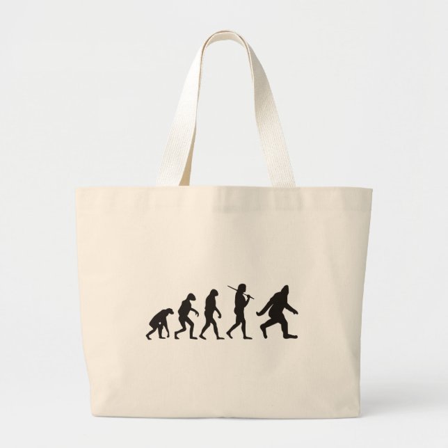 Grand Tote Bag L'Évolution De Bigfoot (Devant)