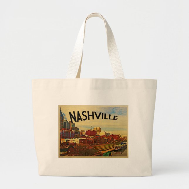 Grand Tote Bag Ligne du Tennessee (Devant)
