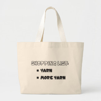 Grand Tote Bag Liste d'achats de fil