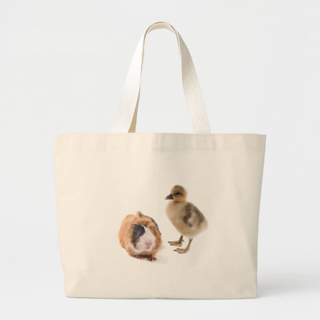 Grand Tote Bag little goose and guinea pig (Devant)