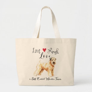 Grand Tote Bag Live Laugh Love a Wheaten