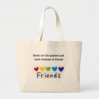 Grand Tote Bag Livres Amis les Plus Calmes et les Plus Constants 