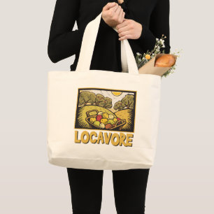 Grand Tote Bag Locavore Alimentation Lente