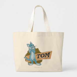 Grand Tote Bag Logo d'attitude de Tom