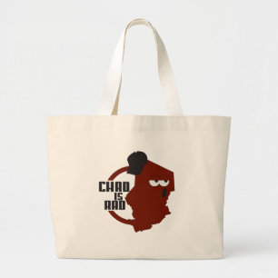 Grand Tote Bag logo de canalisation de chadisrad.com