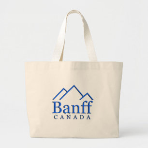 Grand Tote Bag Logo de parc national de Banff