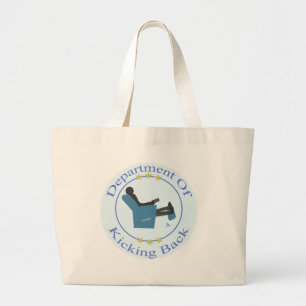 Grand Tote Bag Logo du département épique de détente sur un faute