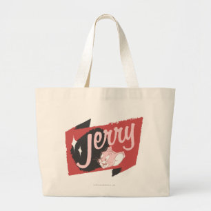 Grand Tote Bag Logo Jerry Red et Black