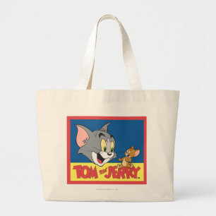 Grand Tote Bag Logo Tom Et Jerry Plat
