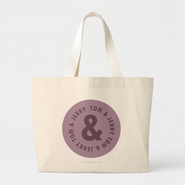 Grand Tote Bag Logo Tom et Jerry Round 7 (Devant)