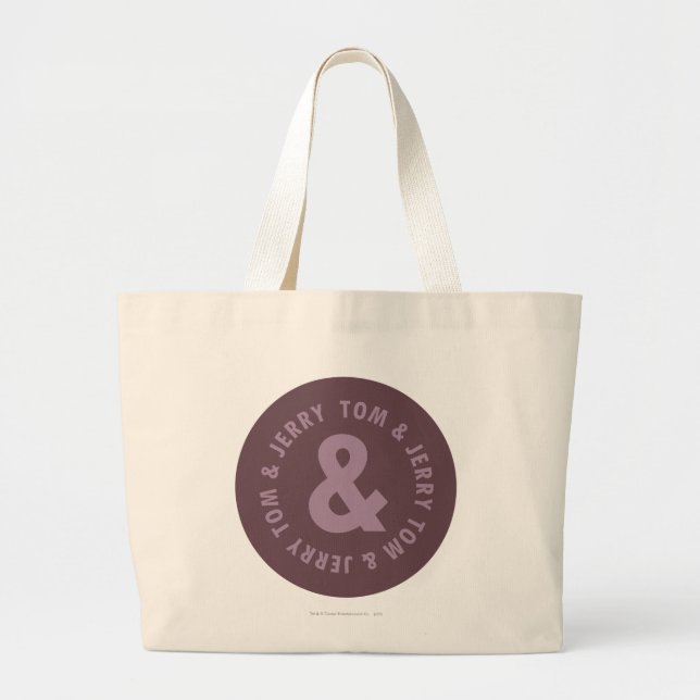 Grand Tote Bag Logo Tom et Jerry Round 9 (Devant)